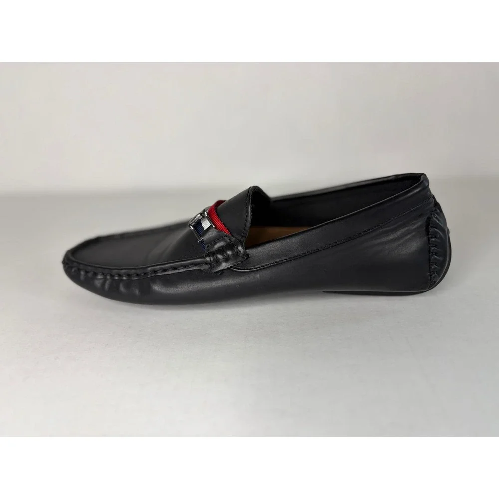 Bruno Marc Mens Black Driving Loafers Horsebit‎ Slip On Moc Toe Shoes Size 6